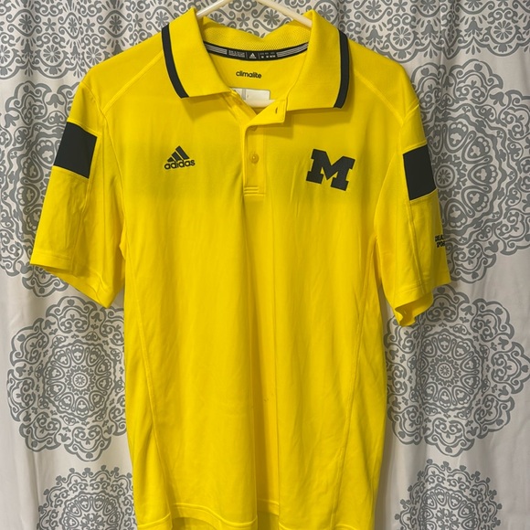 adidas Other - Michigan men’s polo medium Adidas